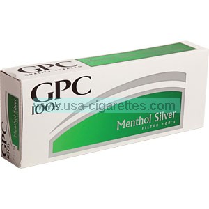 GPC Menthol Silver 100's cigarettes